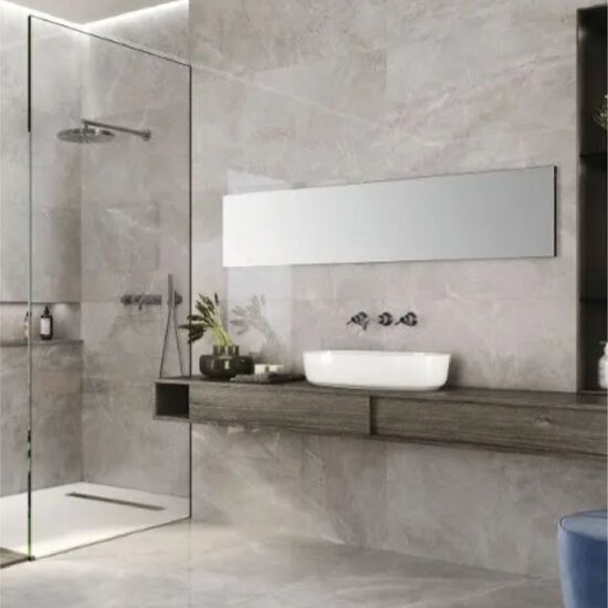 60×120 cm Napoli Silver / Carving (~244 SEK/m²)